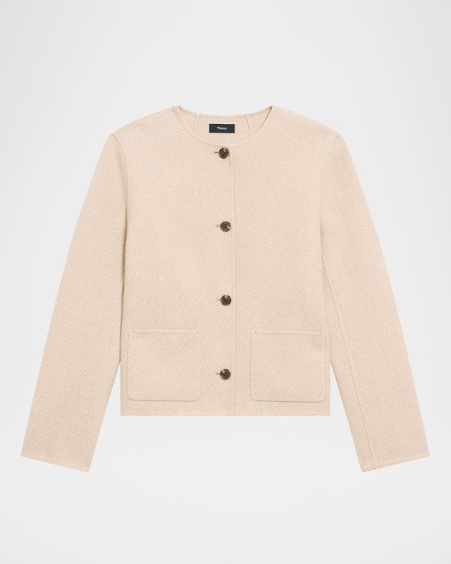 4-Button Double-Face Jacket